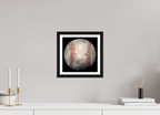 10 x 10″, Black Oak Frame Baseball