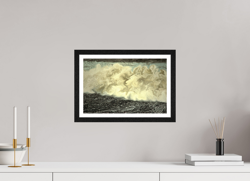 15 x 10″, Black Oak Frame Wave #2