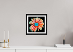 10 x 10″, Black Oak Frame Poppy