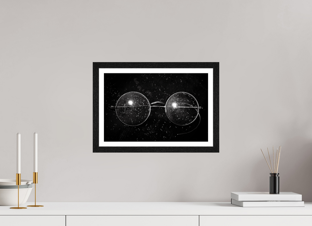 15 x 10″, Black Oak Frame Alvaro’s Glasses